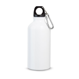 HI LANDSCAPE S. Aluminium sports bottle with carabiner 400 mL - Img 1