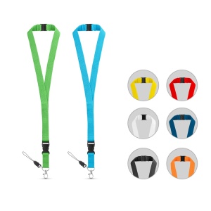 HI MURRAY. Lanyard din poliester cu carabina metalică