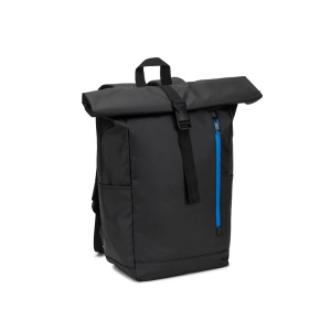 HI OSASCO BPACK. Roll top backpack with a zip system design that allows the top to be rolled up to fit the volume of the backpack, made from 600D recycled polyester - Img 3
