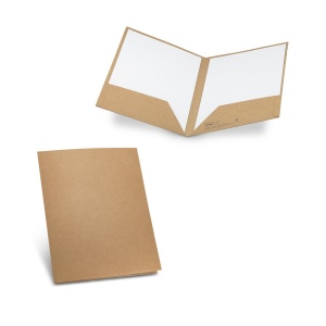 HI PUZO. A4 100% recicled paper document folder (400 g/m²)