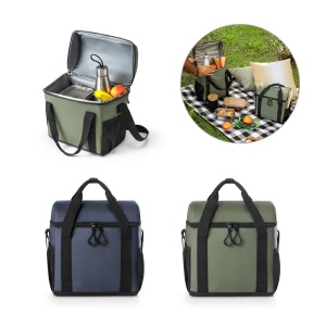 HI ROMA M. Padded cooler bag in recycled polyester 600D ripstop 11 L