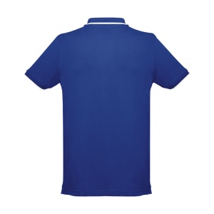 HI THC ROME. Men's Polo Shirt with contrast colour trim and buttons - Img 12