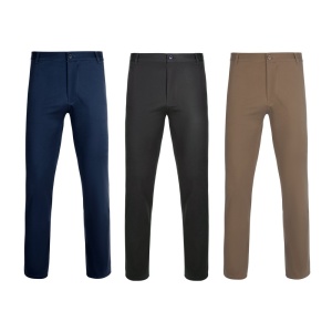 HI VL VISHNU. Pantaloni chino stretch unisex (260g/m²), din bumbac (98%) și elastan (2%)