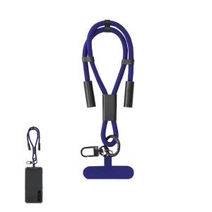 MAK Euclab - Holder Charging Cable RPET Suitable for data transfer. Adjustable. Type C Connection PD 60W - Img 1