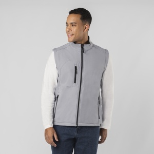 MAK Handricks - Vest Triple Layer. Outside: Soft Shell, 94% Polyester RPET/ 6% Elastane. Inside: 100% Polyester Micropolar RPET. 340 g/ m2 Wind and Water Resistant - Img 1