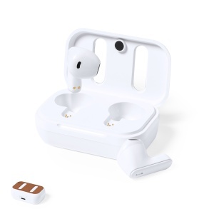 MAK Shizar RCS - Earphones Recycled Leather/ Recycled ABS Bluetooth Connection. Battery 30 mAh/ Charging Station 300 mAh - Img 6