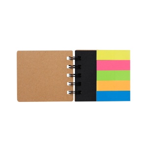 MAK Terny - Sticky Notepad Cork 75 Sticky Notes 5 x 7,5 cm. 125 Mini Sticky Notes 1,5 x 5 cm