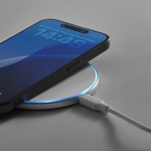 Meitner Încărcător wireless din aluminiu. 15W. Port USB-C. - Img 5