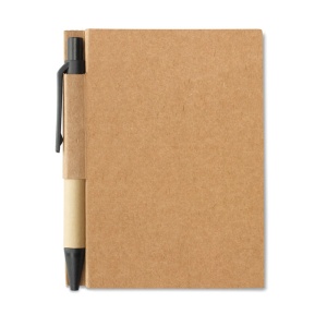 MO CARTOPAD Recycled notebook with pen