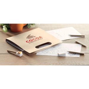 MO FOLDER2 GO - Colouring set with 6 pencils