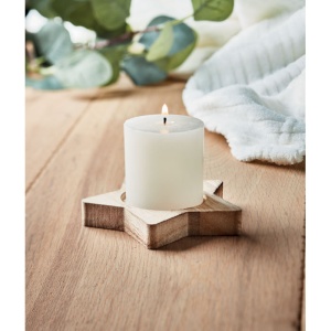 MO LOTUS - Candle on star wooden base - Img 7