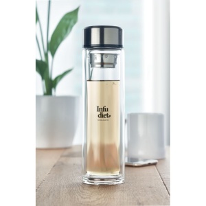 MO POLE GLASS - Bottle with touch thermometer