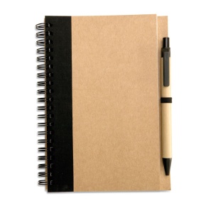 MO SONORA PLUS B6 recycled notebook with pen