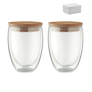 MO TIRANA SET - Set 2 pahare 350 ml în cutie