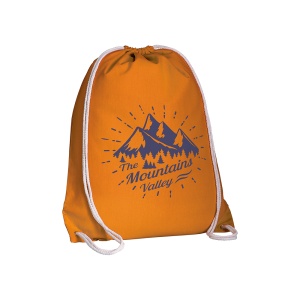 ON™ 135 g/m2 cotton backpack with drawstring closure