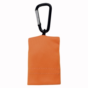 ON™ Snap hook keychain with foldable polyester microfibre screen/lens cleaning cloth
