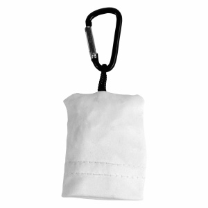 ON™ Snap hook keychain with foldable polyester microfibre screen/lens cleaning cloth