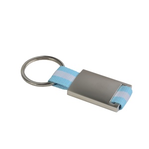 ON™ Metal and nylon key ring in a black box