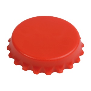 ON™ ABS and metal, bottle top-shaped, screw-top and bottle opener with magnets