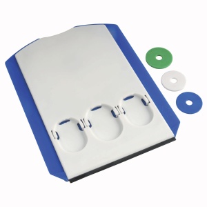 ON™ Multifunctional plastic parking disc with ice scraper shovel and 3 shopping trolley tokens