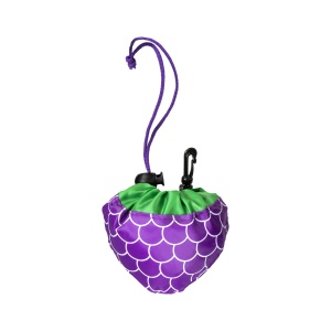 ON™ 190T polyester, orange-, lemon- and blackberry-shaped foldable shopping bag