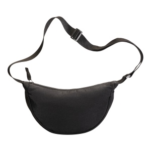 ON™ Nylon round bag with adjustable shoulder strap, zipper closure