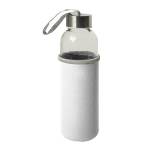 ON™ Glass bottle with stainless steel lid and neoprene pouch (500 ml)