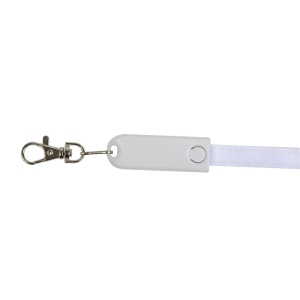 ON™ Lanyard with snap hook, with charging cable function with Micro-USB/Lightning/USB type C/U