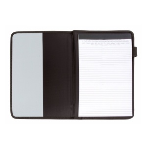 ON™ A4 pad brief folder with pocket and pen loop, ruled pad included