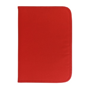 ON™ 600D polyester brief folder with zip closure, 6 inside compartments