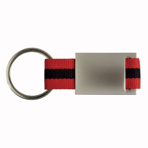 ON™ Metal and nylon key ring in a black box