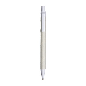 ON™ Recycled paper snap pen with coloured PLA details