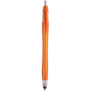 ON™ Plastic snap pen with touchscreen rubber tip