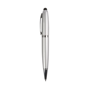 ON™ Plastic black ballpoint pen with 4 GB pen drive and touchscreen tip. Upload on request