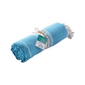 ON™ Recycled cotton fringed beach towel
