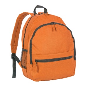 ON™ 600D polyester 6-pocket backpack (two mesh side pockets). Front pocket with velcro