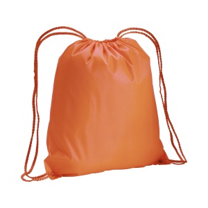 ON™ 210T polyester backpack with drawstring closure and reinforced corners