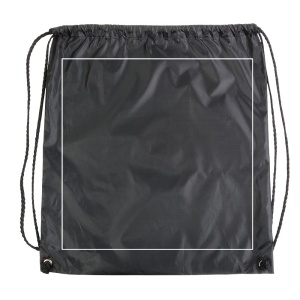 ON™ 210T polyester backpack with drawstring closure and reinforced corners