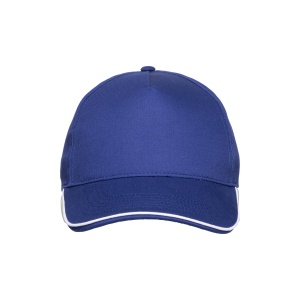 ON™ Cotton 5-panel baseball cap, contrasting sandwich visor Velcro closure