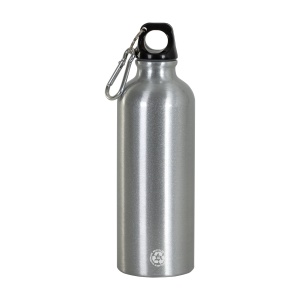 ON™ Recycled aluminum water bottle (500ml), with plastic cap and carabiner