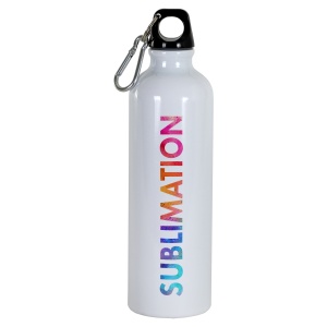 ON™ Sublimating aluminum bottle with carabiner. 750ml