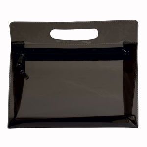 ON™ Transparent PVC cosmetic bag with zip and handle