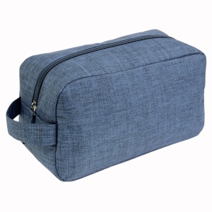 ON™ 300D polyester melange fabric cosmetic bag with handle