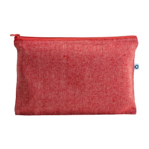 ON™ Recycled cotton beauty case 150 g/m2, with zipper.