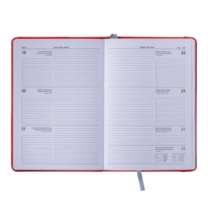 ON™ Weekly diary 2025 with PU cover with elastic band