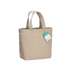 ON 150 g/m2 recycled cotton shopper with short handle - Img 3