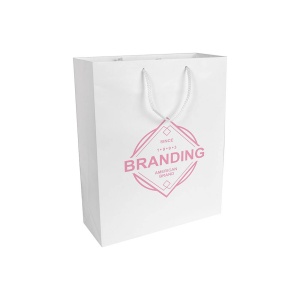 ON 157 g/m2 matte laminated paper shopping bag with gusset and bottom reinforcement - Img 11