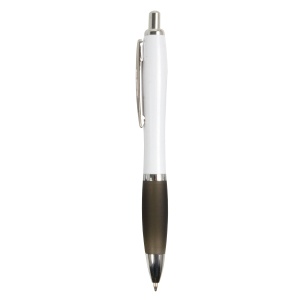 ON ABS plastic snap pen with white barrel, Italian flag-coloured grip and metal clip - Img 21