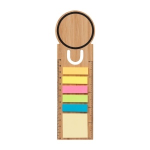 ON Bamboo bookmark ruler. Includes 25 medium post-it notes and 125 mini post-it notes - Img 3