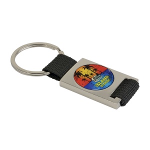 ON Breloc din metal și nailON. Partea centrală poate fi persONalizată cu logo din rășină. - Img 12